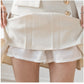 Women's Golf Skirts with Safety Pants Fashion A line Pleated Skirt