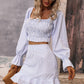 Elegant Ladies Striped 2-Piece Skirts Suits