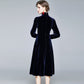 ZUOMAN Women Autumn & Winter Elegant Velvet Dress Festa High Quality