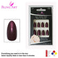 False Nails by Bling Art Brown Glitter Almond Stiletto Fake Long
