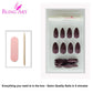 False Nails by Bling Art Brown Glitter Almond Stiletto Fake Long