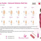 False Nails by Bling Art Brown Glitter Almond Stiletto Fake Long