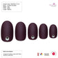 False Nails by Bling Art Brown Matte  Oval Medium Fake Acrylic Tips