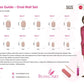 False Nails by Bling Art Brown Matte  Oval Medium Fake Acrylic Tips