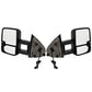 For 2014-2017 GMC Sierra 1500 Pair Smoked LED Tow Mirror Power Heated