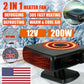 Powerful 200W 2 in 1 Car Heater Windshield Defroster