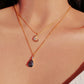 Moon Layered Necklace 18 Karats gold Plated