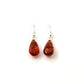 Baltic Amber Jewelry - Drop Earrings with Sterling Silber 925