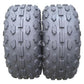 Pair of ATV Go Kart Tires 145/70-6 Rated Black rubber