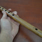 Hand Carved Brown Wood Whistle Flute 12"