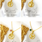 18K Zodiac Sign and Birthstone Necklace
