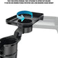 Multifunctional Car Cup Holder with Attachable Tray 360° Swivel