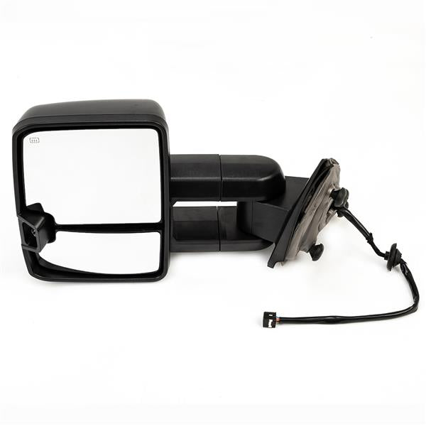 For 2014-2017 GMC Sierra 1500 Pair Smoked LED Tow Mirror Power Heated