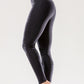 Athletique Low-Waisted Ribbed Leggings with Hidden Pocket and Mesh