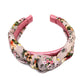 Floral Silk Top Knot Headband