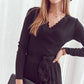 Midi dress with pleated hem black 87642