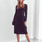 Midi dress with pleated hem black 87642