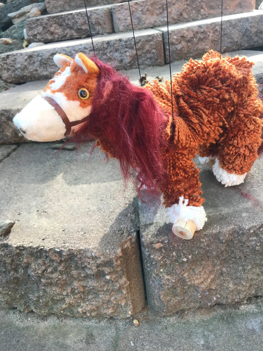 Horses assorted colors 4-legged puppet marionette