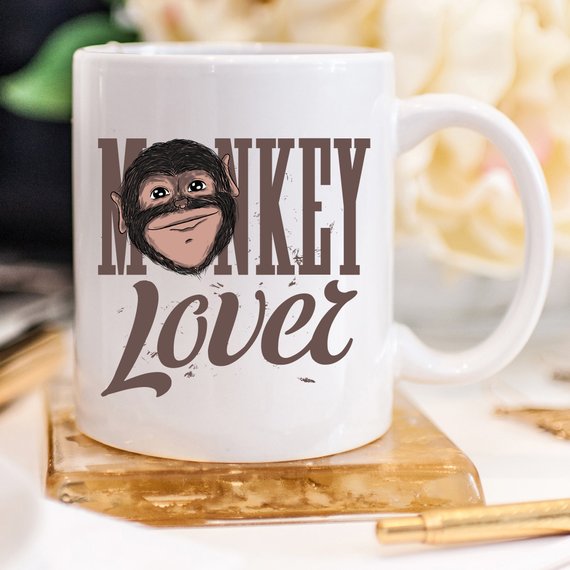 Monkey Lover - Monkey Coffee Mug, Perfect Gift for
