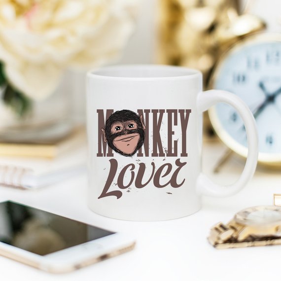 Monkey Lover - Monkey Coffee Mug, Perfect Gift for