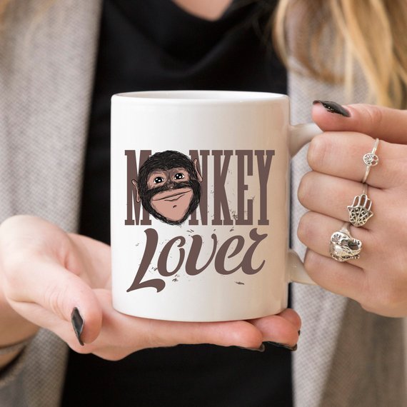 Monkey Lover - Monkey Coffee Mug, Perfect Gift for