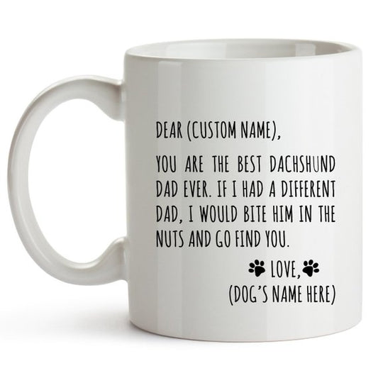 Dachshund Gift for Dachshund Dad Dachshund Mug