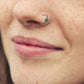 Lava Clip-On Nose Ring Green