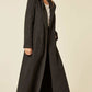 Oversized Wool Blend Hooded Long Coat (1716)