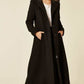 Oversized Wool Blend Hooded Long Coat (1716)