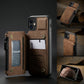 Slim Zipper Coin Bag Wallet Back Case For iPhone With Photo Slot