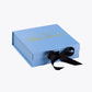 Will You Be My Ring Bearer? Proposal Box Light Blue w/ Black Bow- No