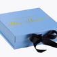 Will You Be My Ring Bearer? Proposal Box Light Blue w/ Black Bow- No