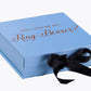 Will You Be My Ring Bearer? Proposal Box Light Blue w/ Black Bow- No