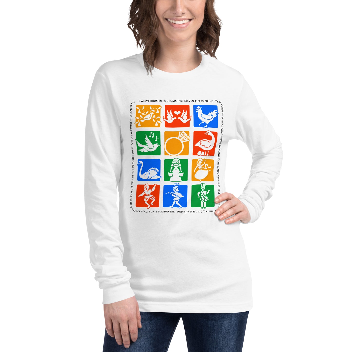 Twelve Days of Christmas: Unisex Long Sleeve Tee