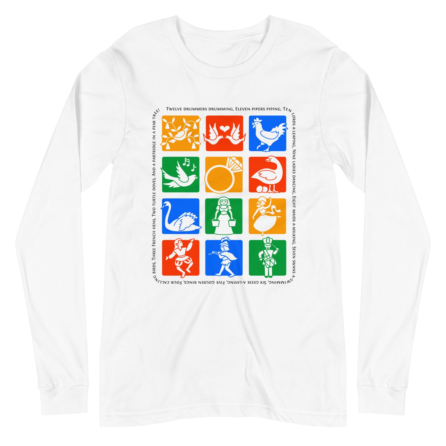 Twelve Days of Christmas: Unisex Long Sleeve Tee
