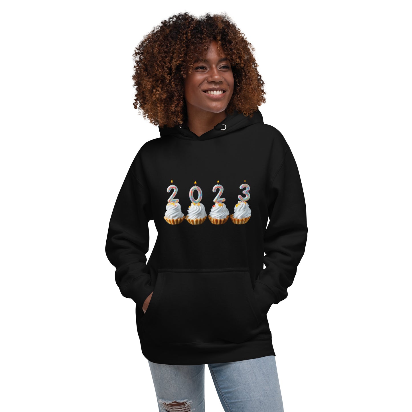 Festive Cupcakes 2023 : Unisex Hoodie