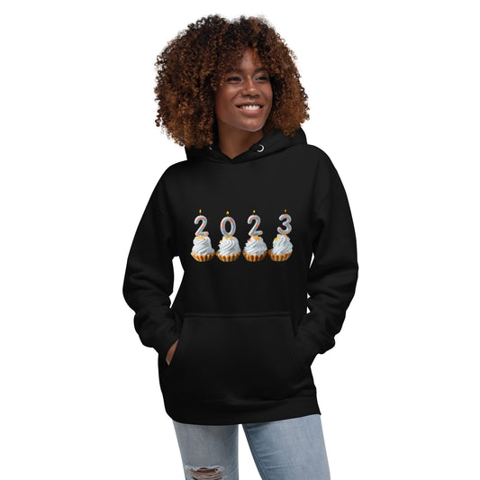 Festive Cupcakes 2023 : Unisex Hoodie