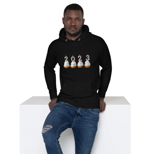 Festive Cupcakes 2023 : Unisex Hoodie