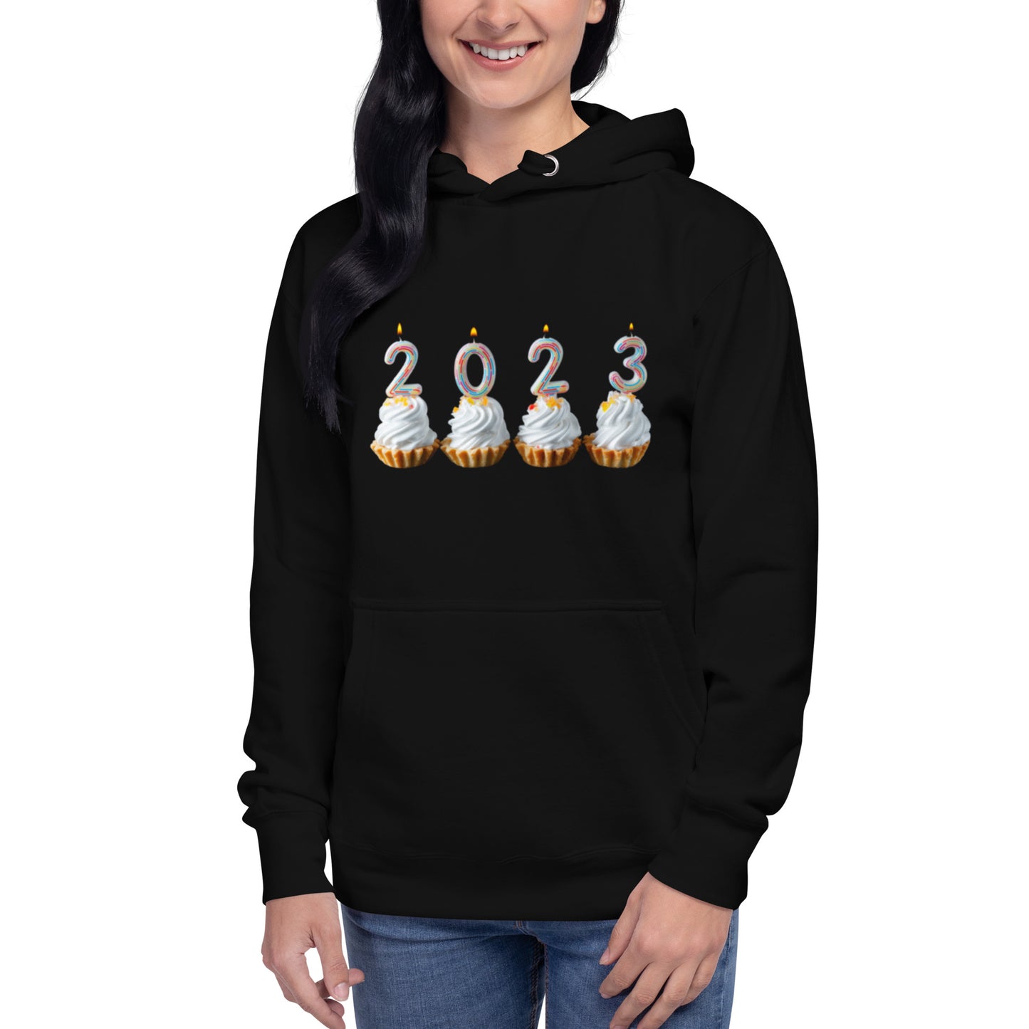 Festive Cupcakes 2023 : Unisex Hoodie